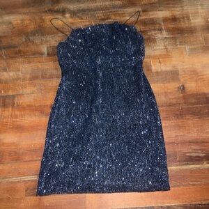 Sparkling Midnight Mini Dress